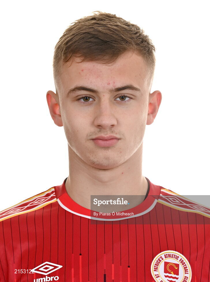 31 January 2022; Ben Curtis poses for a portrait during a St Patrick's Athletic squad portrait session at Ballyoulster United Football Club, in Kildare. Photo by Piaras Ó Mídheach/Sportsfile