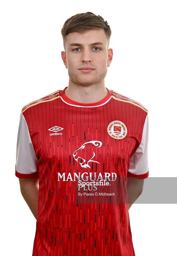 31 January 2022; Cian Kelly poses for a portrait during a St Patrick's Athletic squad portrait session at Ballyoulster United Football Club, in Kildare. Photo by Piaras Ó Mídheach/Sportsfile