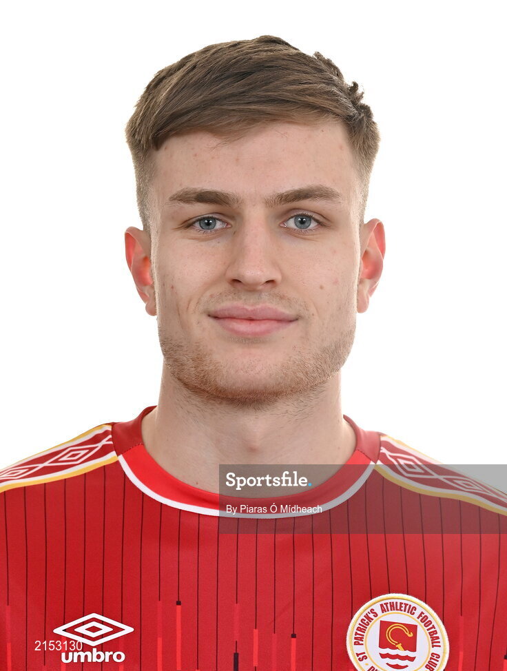 31 January 2022; Cian Kelly poses for a portrait during a St Patrick's Athletic squad portrait session at Ballyoulster United Football Club, in Kildare. Photo by Piaras Ó Mídheach/Sportsfile
