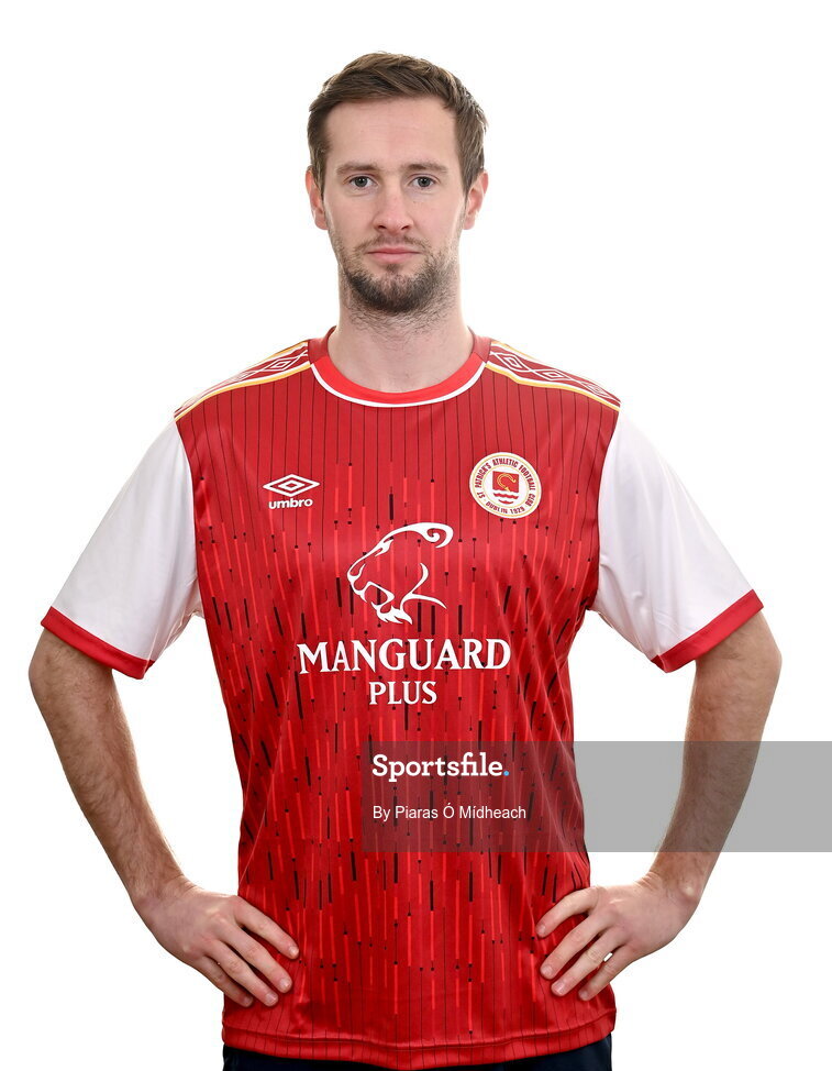 31 January 2022; Billy King poses for a portrait during a St Patrick's Athletic squad portrait session at Ballyoulster United Football Club, in Kildare. Photo by Piaras Ó Mídheach/Sportsfile