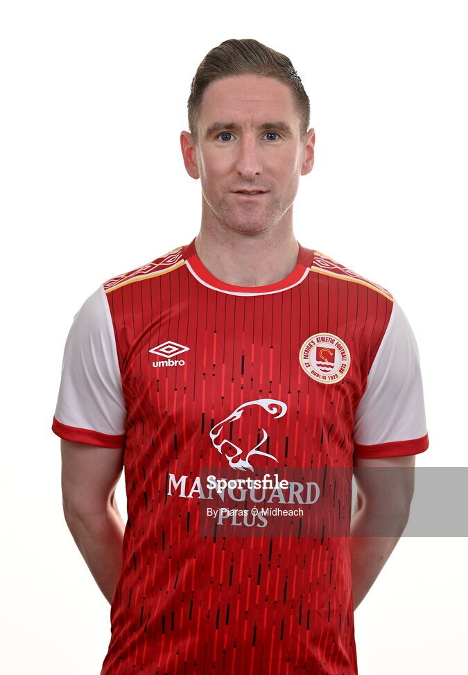 31 January 2022; Ian Bermingham poses for a portrait during a St Patrick's Athletic squad portrait session at Ballyoulster United Football Club, in Kildare. Photo by Piaras Ó Mídheach/Sportsfile
