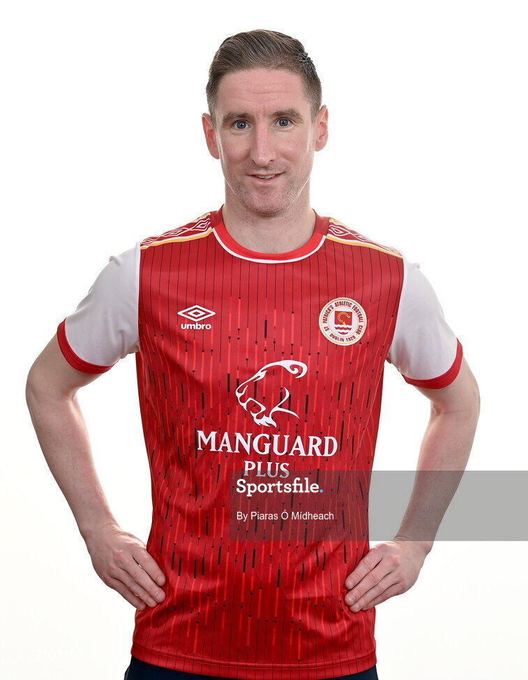31 January 2022; Ian Bermingham poses for a portrait during a St Patrick's Athletic squad portrait session at Ballyoulster United Football Club, in Kildare. Photo by Piaras Ó Mídheach/Sportsfile