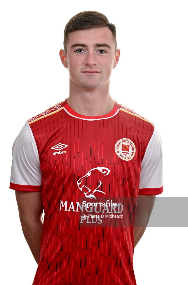 31 January 2022; Ben McCormack poses for a portrait during a St Patrick's Athletic squad portrait session at Ballyoulster United Football Club, in Kildare. Photo by Piaras Ó Mídheach/Sportsfile