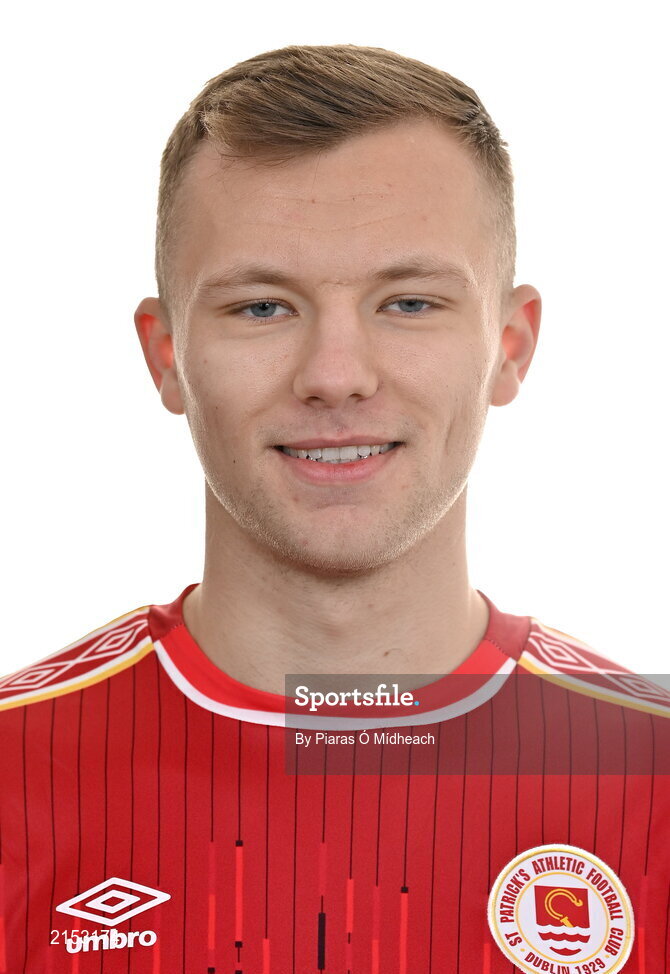 31 January 2022; Jamie Lennon poses for a portrait during a St Patrick's Athletic squad portrait session at Ballyoulster United Football Club, in Kildare. Photo by Piaras Ó Mídheach/Sportsfile