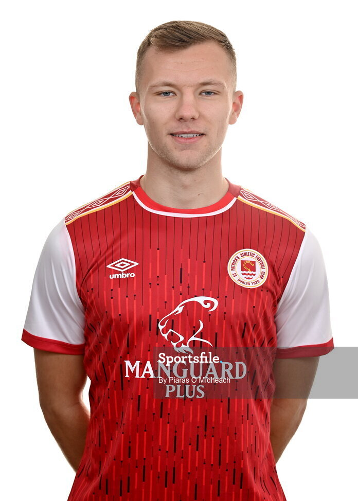 31 January 2022; Jamie Lennon poses for a portrait during a St Patrick's Athletic squad portrait session at Ballyoulster United Football Club, in Kildare. Photo by Piaras Ó Mídheach/Sportsfile