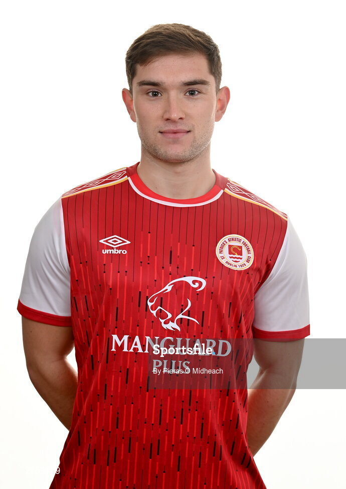 31 January 2022; Anto Breslin poses for a portrait during a St Patrick's Athletic squad portrait session at Ballyoulster United Football Club, in Kildare. Photo by Piaras Ó Mídheach/Sportsfile