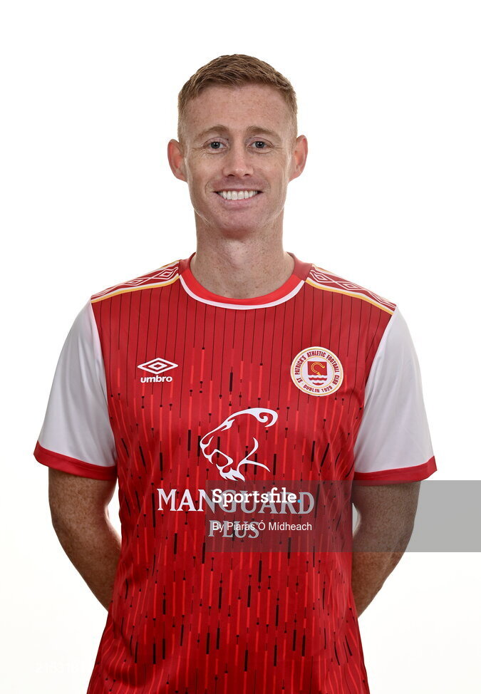 31 January 2022; Eoin Doyle poses for a portrait during a St Patrick's Athletic squad portrait session at Ballyoulster United Football Club, in Kildare. Photo by Piaras Ó Mídheach/Sportsfile