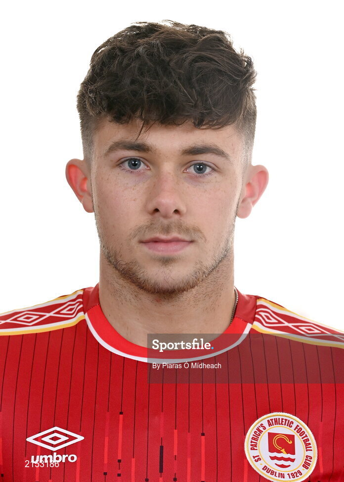 31 January 2022; Adam O'Reilly poses for a portrait during a St Patrick's Athletic squad portrait session at Ballyoulster United Football Club, in Kildare. Photo by Piaras Ó Mídheach/Sportsfile