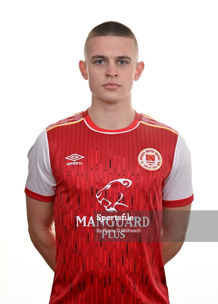 31 January 2022; Adam Murphy poses for a portrait during a St Patrick's Athletic squad portrait session at Ballyoulster United Football Club, in Kildare. Photo by Piaras Ó Mídheach/Sportsfile