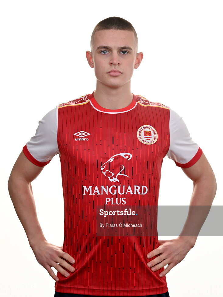 31 January 2022; Adam Murphy poses for a portrait during a St Patrick's Athletic squad portrait session at Ballyoulster United Football Club, in Kildare. Photo by Piaras Ó Mídheach/Sportsfile