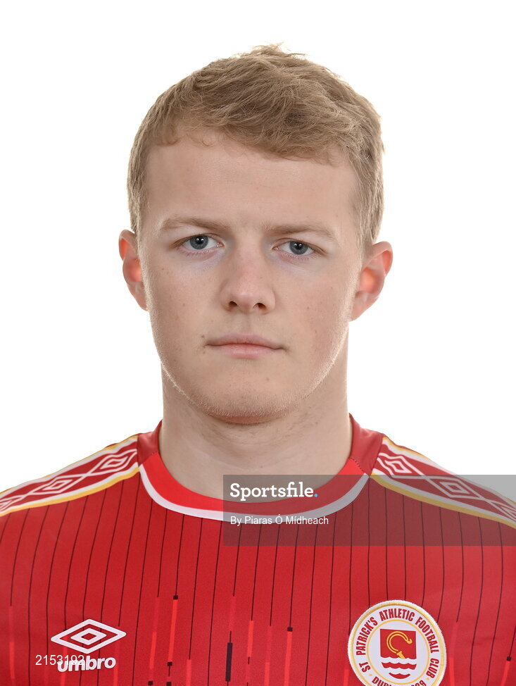 31 January 2022; Tom Grivosti poses for a portrait during a St Patrick's Athletic squad portrait session at Ballyoulster United Football Club, in Kildare. Photo by Piaras Ó Mídheach/Sportsfile
