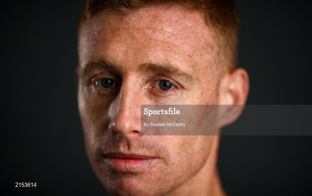 31 January 2022; Eoin Doyle poses for a portrait during a St Patrick's Athletic squad portrait session at Ballyoulster United Football Club in Kildare. Photo by Stephen McCarthy/Sportsfile