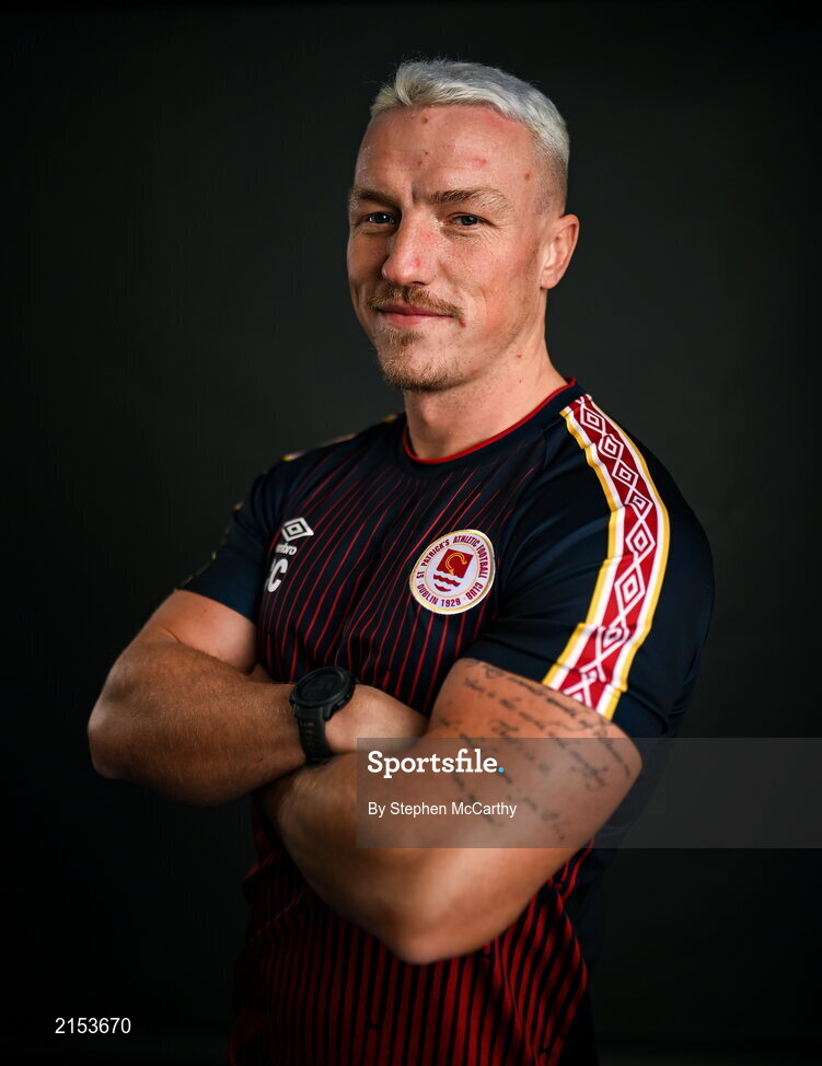 31 January 2022; Strength and conditioning coach Chris Coburn poses for a portrait during a St Patrick's Athletic squad portrait session at Ballyoulster United Football Club in Kildare. Photo by Stephen McCarthy/Sportsfile