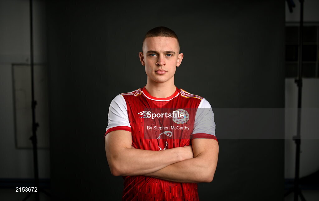 31 January 2022; Adam Murphy poses for a portrait during a St Patrick's Athletic squad portrait session at Ballyoulster United Football Club in Kildare. Photo by Stephen McCarthy/Sportsfile