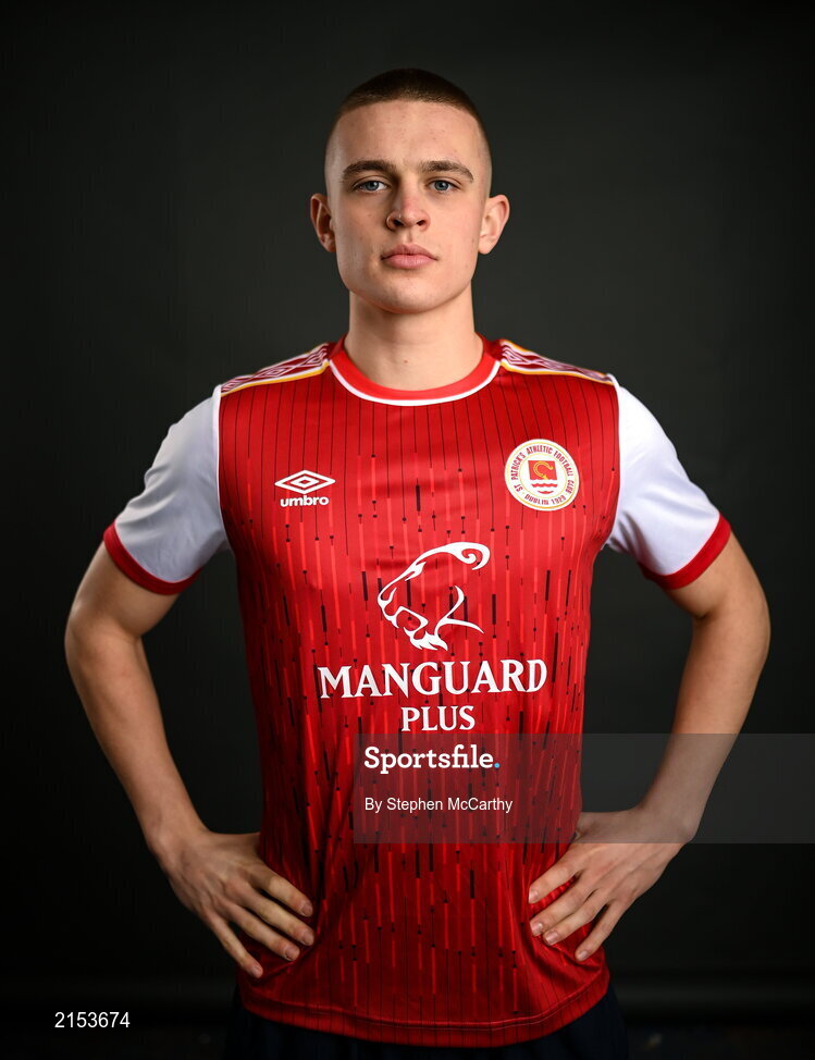 31 January 2022; Adam Murphy poses for a portrait during a St Patrick's Athletic squad portrait session at Ballyoulster United Football Club in Kildare. Photo by Stephen McCarthy/Sportsfile