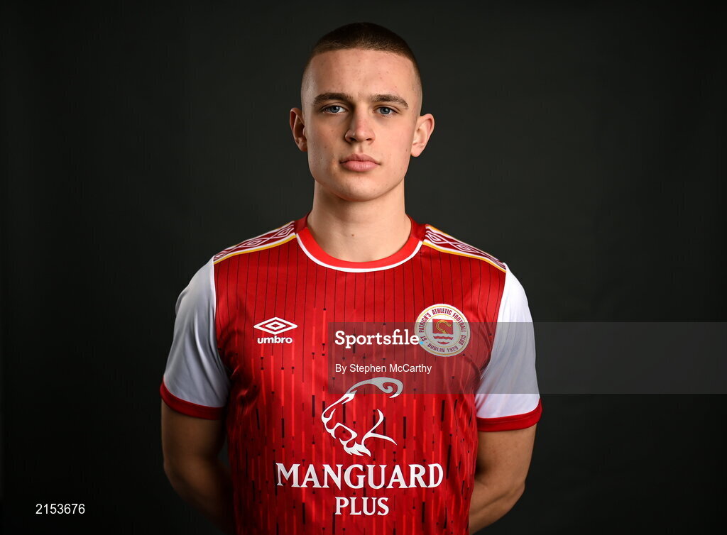 31 January 2022; Adam Murphy poses for a portrait during a St Patrick's Athletic squad portrait session at Ballyoulster United Football Club in Kildare. Photo by Stephen McCarthy/Sportsfile