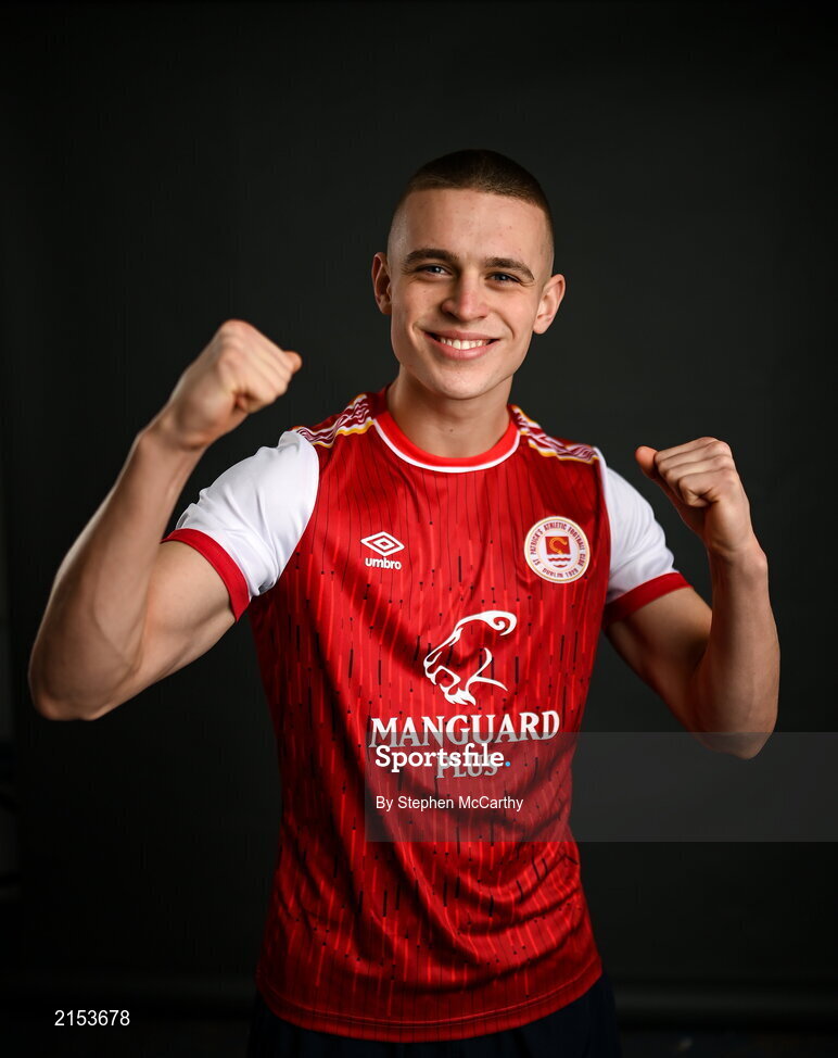 31 January 2022; Adam Murphy poses for a portrait during a St Patrick's Athletic squad portrait session at Ballyoulster United Football Club in Kildare. Photo by Stephen McCarthy/Sportsfile