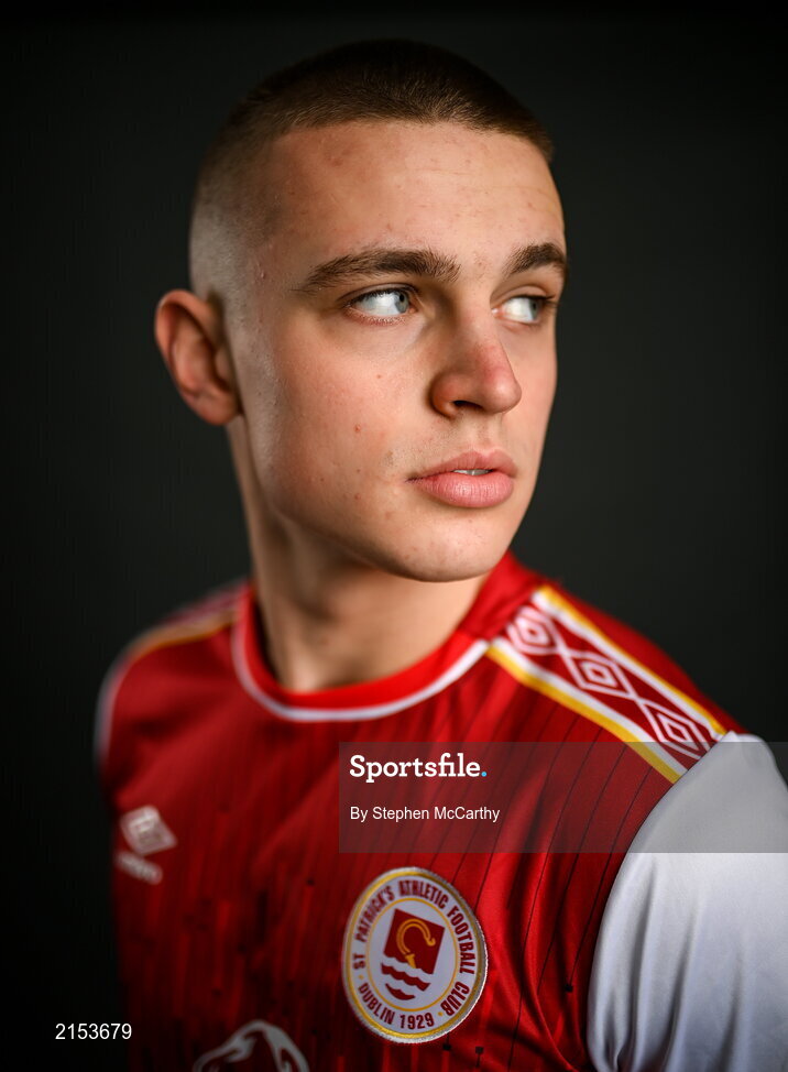31 January 2022; Adam Murphy poses for a portrait during a St Patrick's Athletic squad portrait session at Ballyoulster United Football Club in Kildare. Photo by Stephen McCarthy/Sportsfile