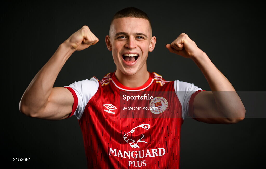 31 January 2022; Adam Murphy poses for a portrait during a St Patrick's Athletic squad portrait session at Ballyoulster United Football Club in Kildare. Photo by Stephen McCarthy/Sportsfile