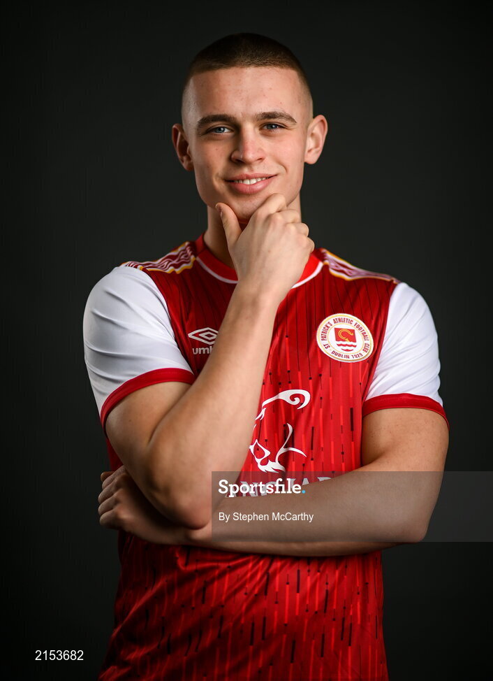 31 January 2022; Adam Murphy poses for a portrait during a St Patrick's Athletic squad portrait session at Ballyoulster United Football Club in Kildare. Photo by Stephen McCarthy/Sportsfile