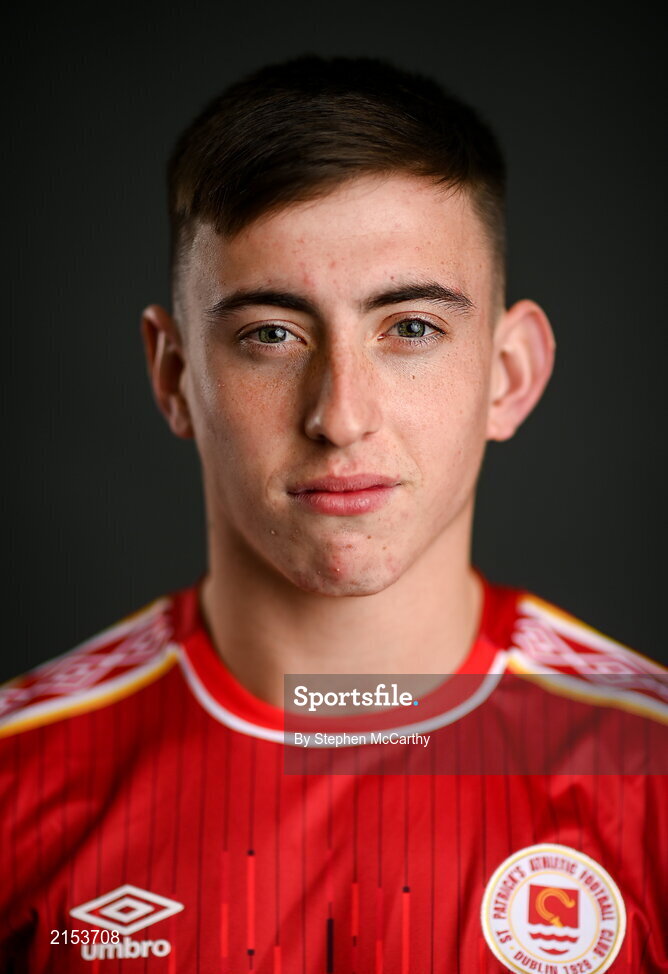 31 January 2022; Darragh Burns poses for a portrait during a St Patrick's Athletic squad portrait session at Ballyoulster United Football Club in Kildare. Photo by Stephen McCarthy/Sportsfile