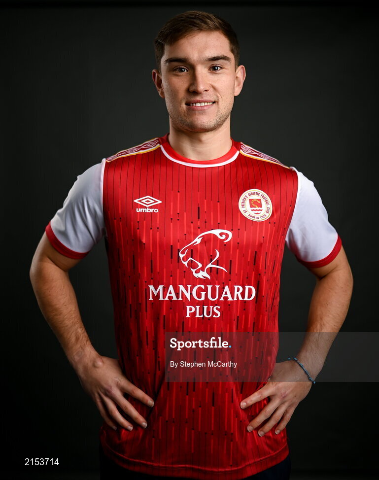 31 January 2022; Anto Breslin poses for a portrait during a St Patrick's Athletic squad portrait session at Ballyoulster United Football Club in Kildare. Photo by Stephen McCarthy/Sportsfile