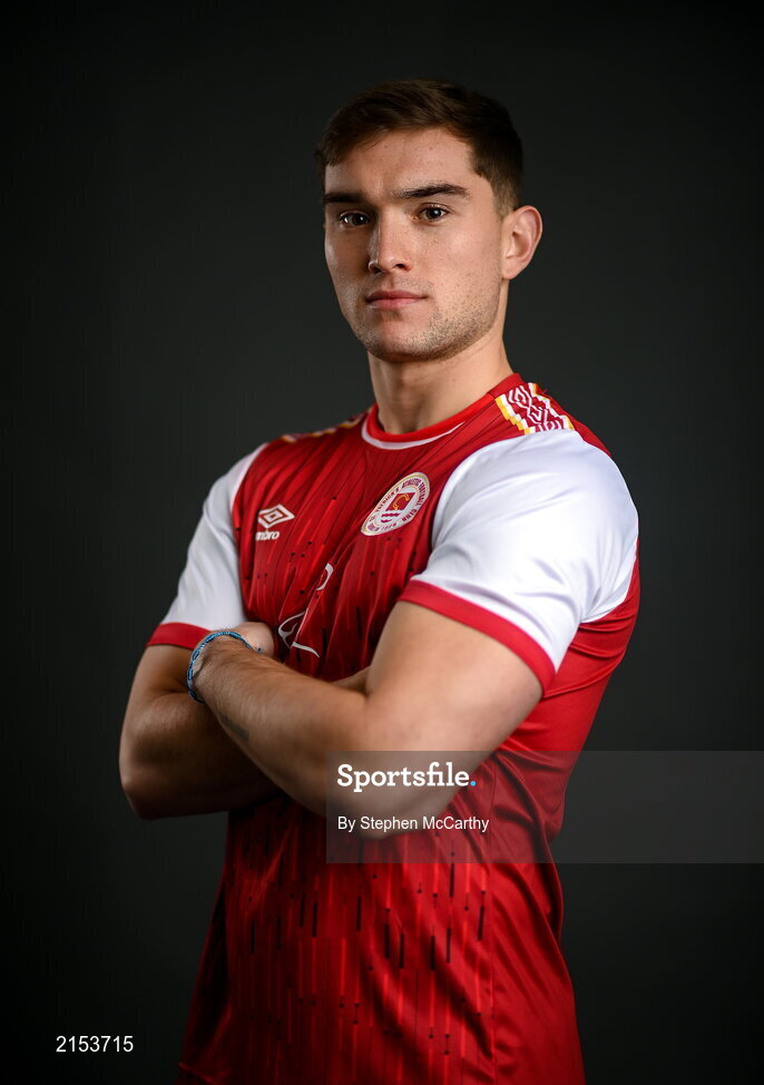 31 January 2022; Anto Breslin poses for a portrait during a St Patrick's Athletic squad portrait session at Ballyoulster United Football Club in Kildare. Photo by Stephen McCarthy/Sportsfile