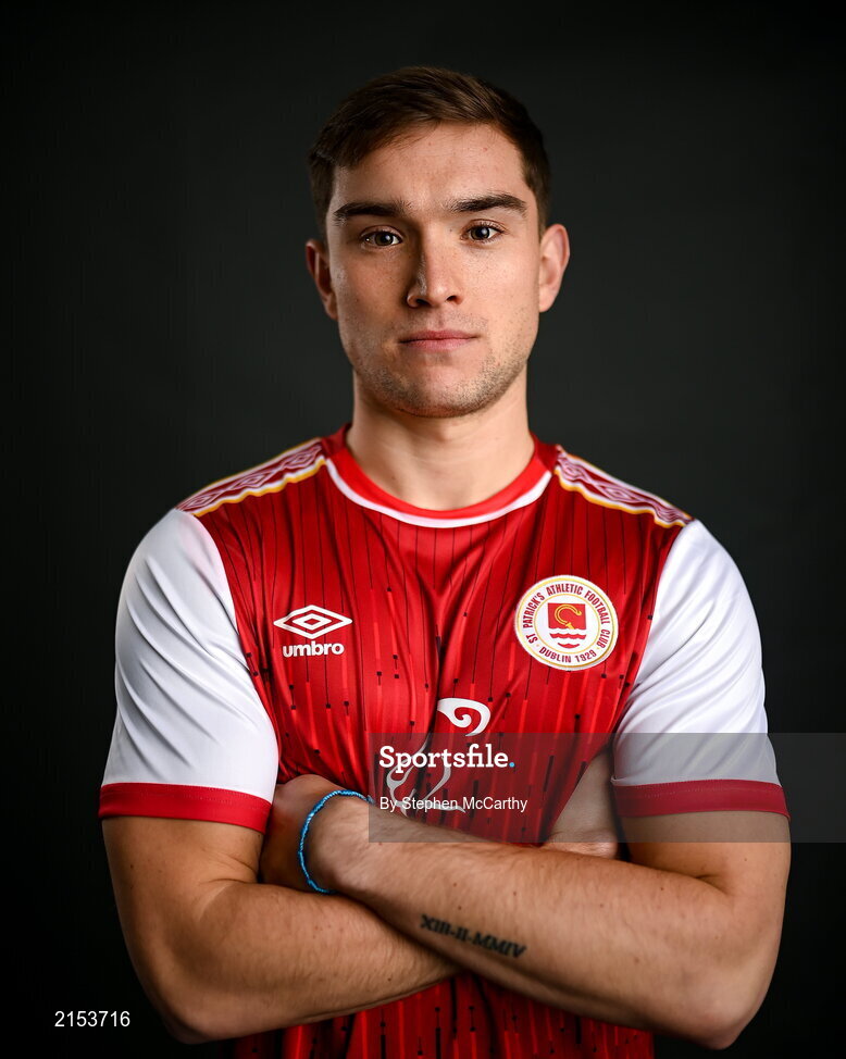 31 January 2022; Anto Breslin poses for a portrait during a St Patrick's Athletic squad portrait session at Ballyoulster United Football Club in Kildare. Photo by Stephen McCarthy/Sportsfile