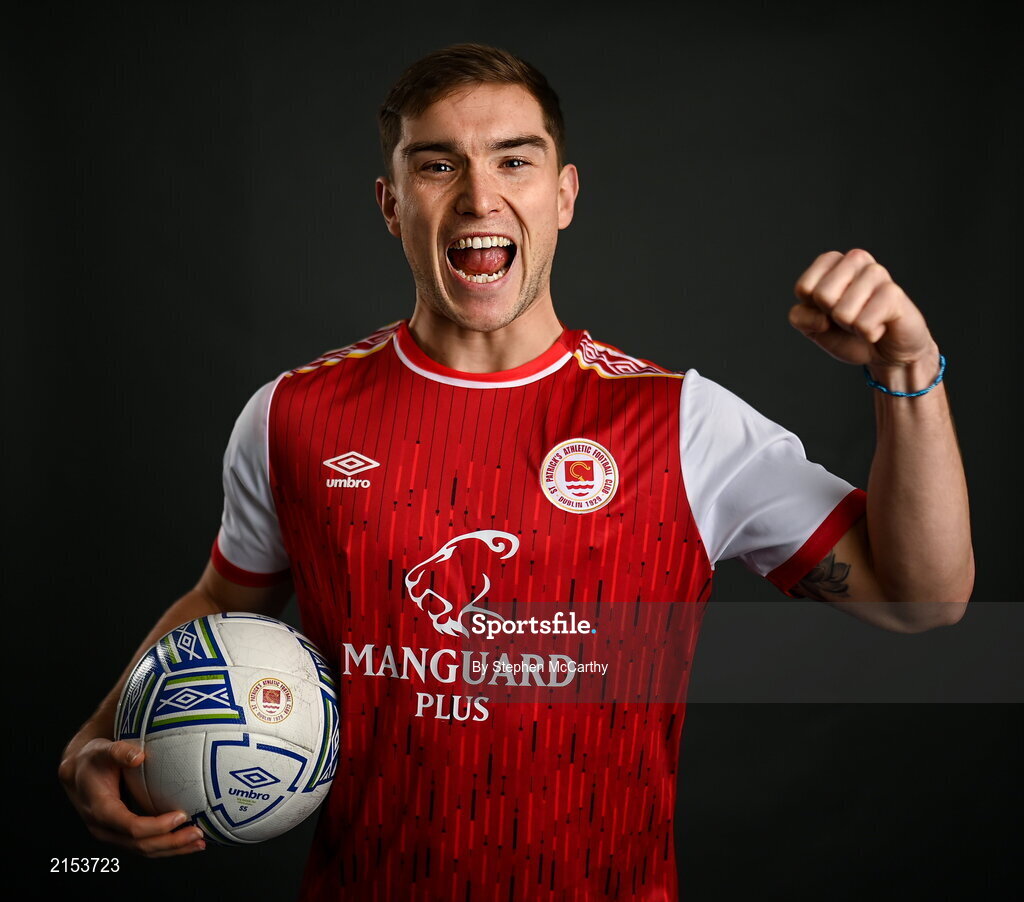 31 January 2022; Anto Breslin poses for a portrait during a St Patrick's Athletic squad portrait session at Ballyoulster United Football Club in Kildare. Photo by Stephen McCarthy/Sportsfile
