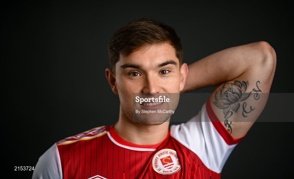 31 January 2022; Anto Breslin poses for a portrait during a St Patrick's Athletic squad portrait session at Ballyoulster United Football Club in Kildare. Photo by Stephen McCarthy/Sportsfile