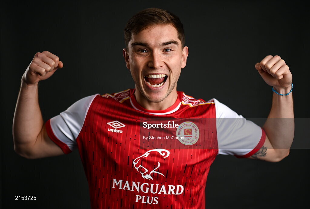 31 January 2022; Anto Breslin poses for a portrait during a St Patrick's Athletic squad portrait session at Ballyoulster United Football Club in Kildare. Photo by Stephen McCarthy/Sportsfile