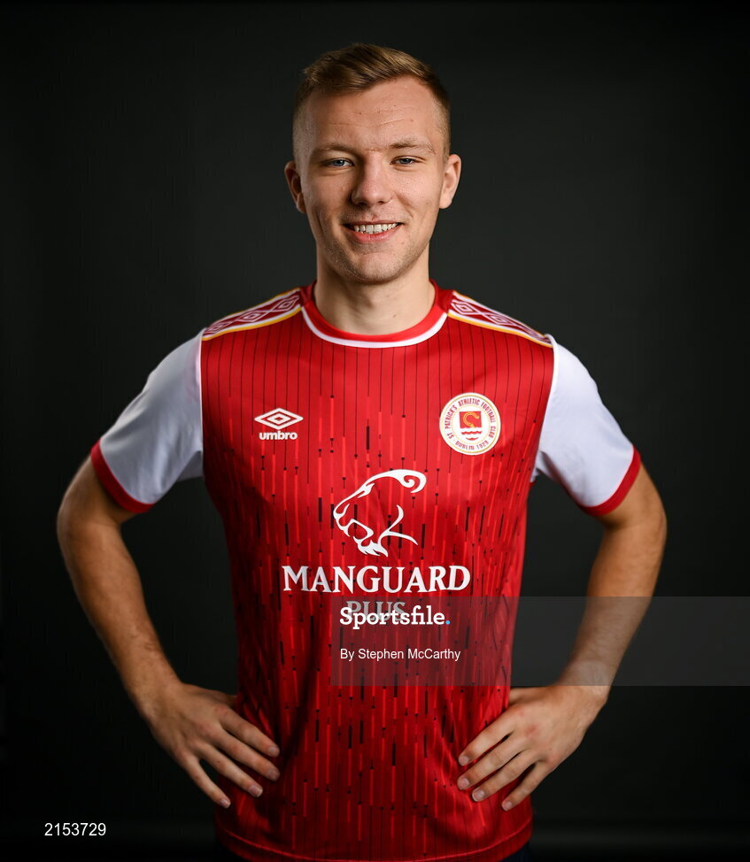 31 January 2022; Jamie Lennon poses for a portrait during a St Patrick's Athletic squad portrait session at Ballyoulster United Football Club in Kildare. Photo by Stephen McCarthy/Sportsfile