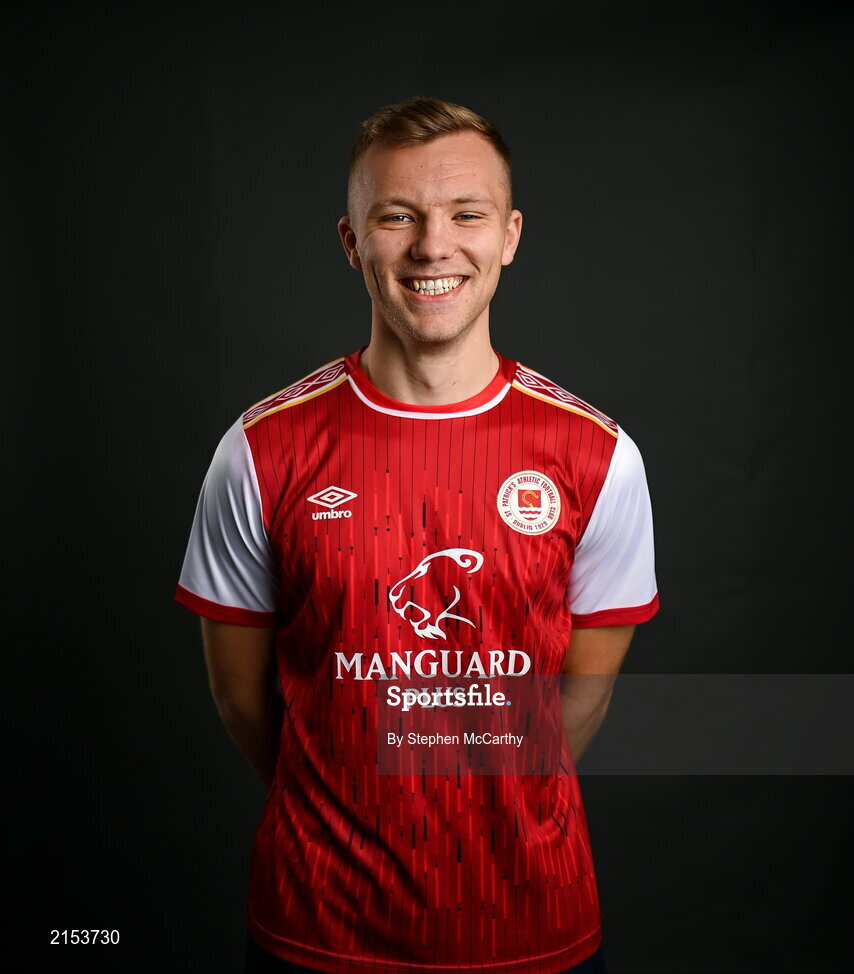 31 January 2022; Jamie Lennon poses for a portrait during a St Patrick's Athletic squad portrait session at Ballyoulster United Football Club in Kildare. Photo by Stephen McCarthy/Sportsfile
