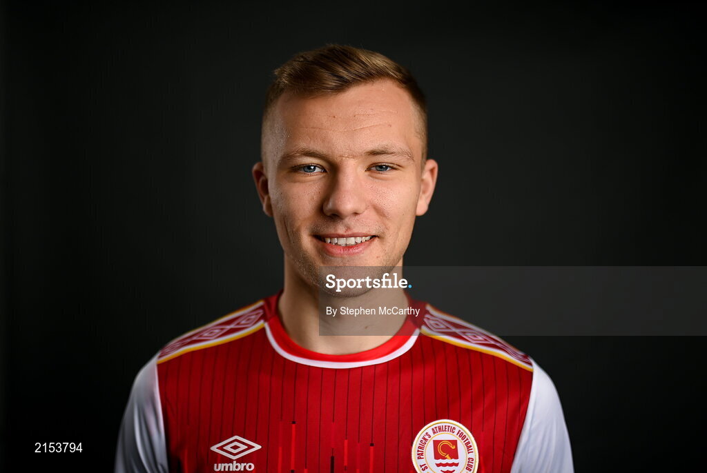 31 January 2022; Jamie Lennon poses for a portrait during a St Patrick's Athletic squad portrait session at Ballyoulster United Football Club in Kildare. Photo by Stephen McCarthy/Sportsfile