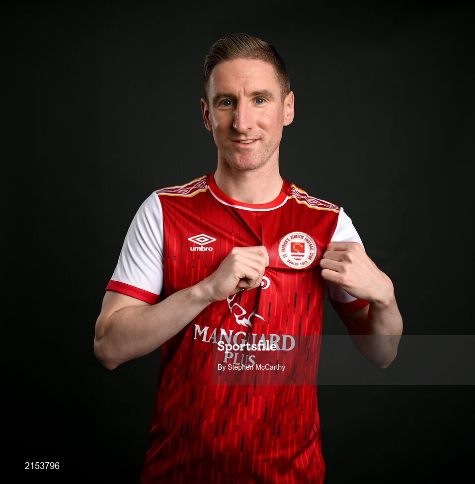 31 January 2022; Ian Bermingham poses for a portrait during a St Patrick's Athletic squad portrait session at Ballyoulster United Football Club in Kildare. Photo by Stephen McCarthy/Sportsfile