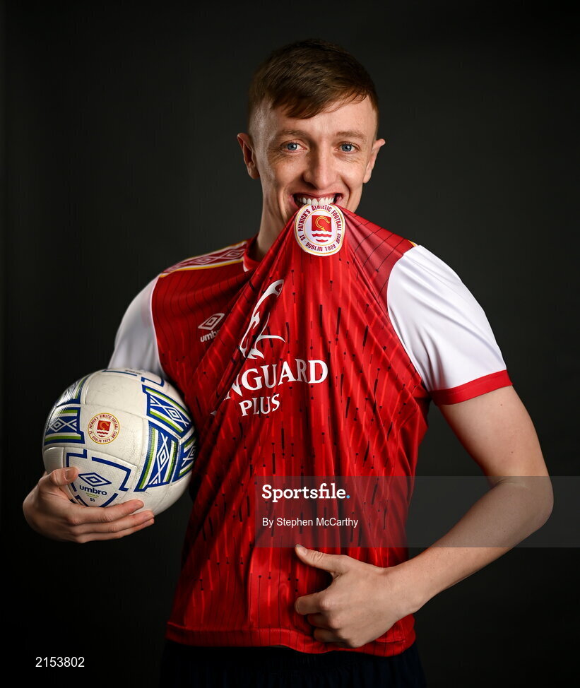31 January 2022; Chris Forrester poses for a portrait during a St Patrick's Athletic squad portrait session at Ballyoulster United Football Club in Kildare. Photo by Stephen McCarthy/Sportsfile