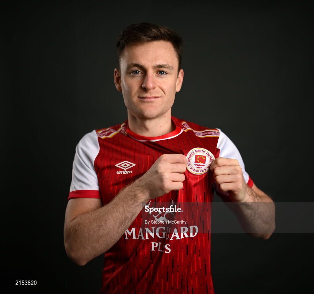 31 January 2022; Jason McClelland poses for a portrait during a St Patrick's Athletic squad portrait session at Ballyoulster United Football Club in Kildare. Photo by Stephen McCarthy/Sportsfile