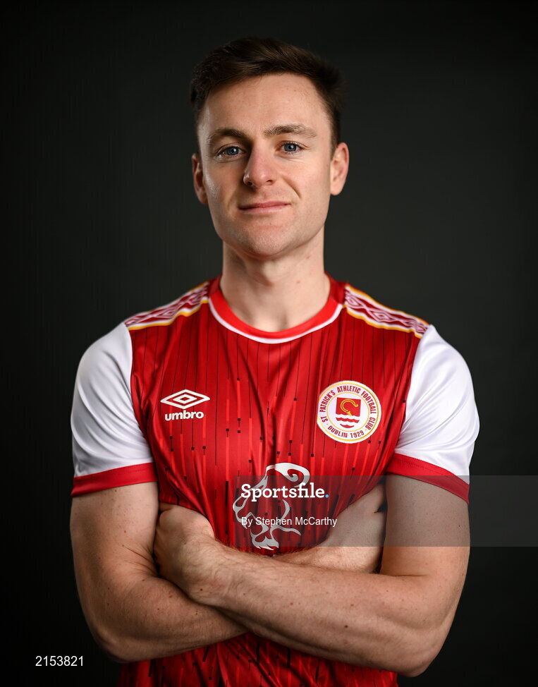 31 January 2022; Jason McClelland poses for a portrait during a St Patrick's Athletic squad portrait session at Ballyoulster United Football Club in Kildare. Photo by Stephen McCarthy/Sportsfile