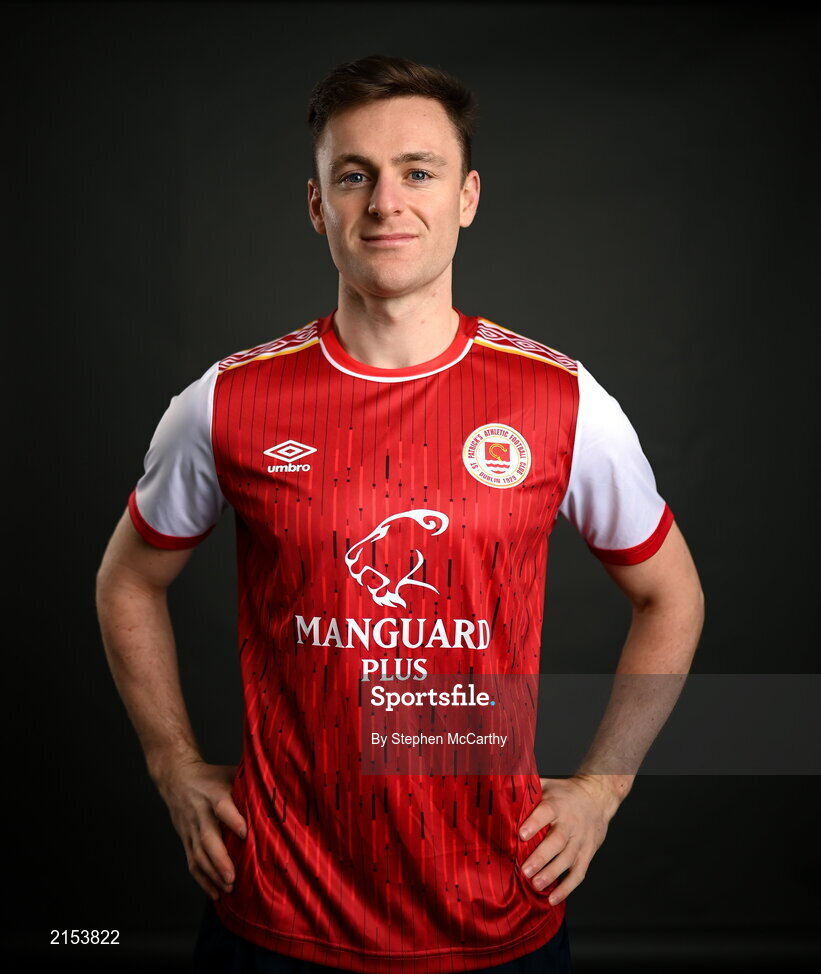 31 January 2022; Jason McClelland poses for a portrait during a St Patrick's Athletic squad portrait session at Ballyoulster United Football Club in Kildare. Photo by Stephen McCarthy/Sportsfile
