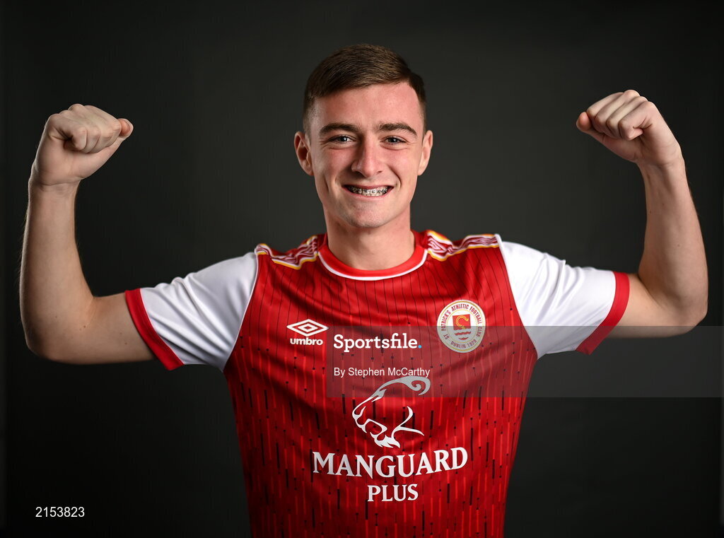 31 January 2022; Ben McCormack poses for a portrait during a St Patrick's Athletic squad portrait session at Ballyoulster United Football Club in Kildare. Photo by Stephen McCarthy/Sportsfile