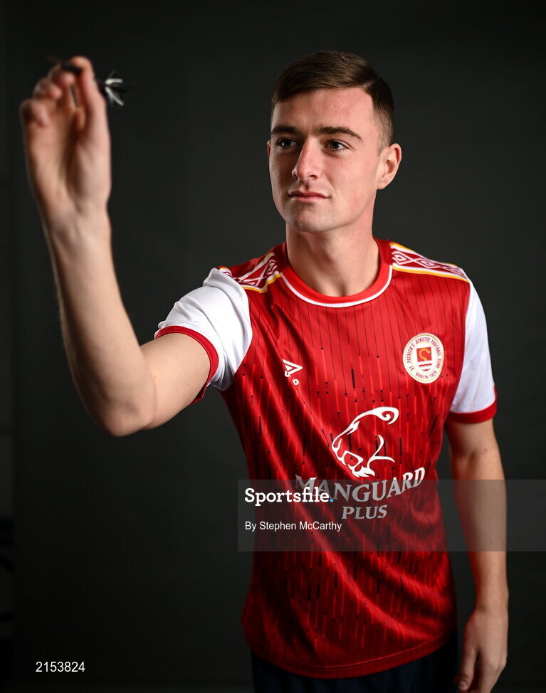31 January 2022; Ben McCormack poses for a portrait during a St Patrick's Athletic squad portrait session at Ballyoulster United Football Club in Kildare. Photo by Stephen McCarthy/Sportsfile