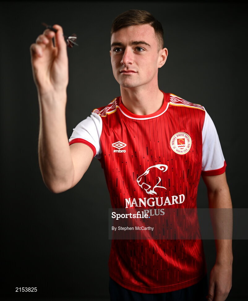 31 January 2022; Ben McCormack poses for a portrait during a St Patrick's Athletic squad portrait session at Ballyoulster United Football Club in Kildare. Photo by Stephen McCarthy/Sportsfile