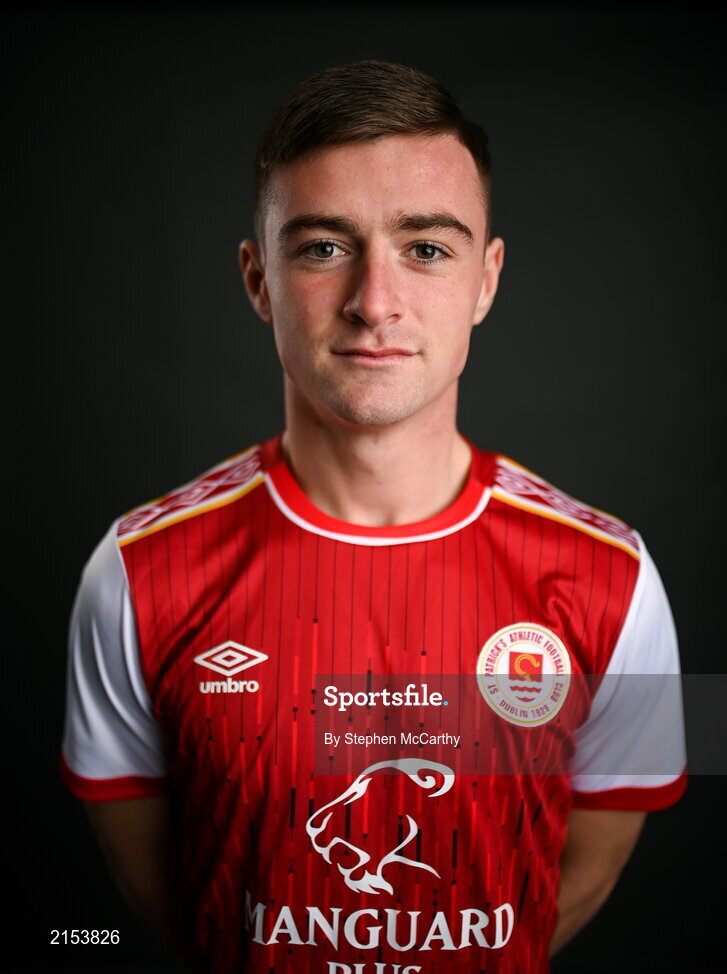 31 January 2022; Ben McCormack poses for a portrait during a St Patrick's Athletic squad portrait session at Ballyoulster United Football Club in Kildare. Photo by Stephen McCarthy/Sportsfile