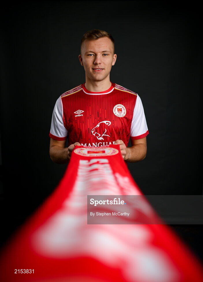 31 January 2022; Jamie Lennon poses for a portrait during a St Patrick's Athletic squad portrait session at Ballyoulster United Football Club in Kildare. Photo by Stephen McCarthy/Sportsfile