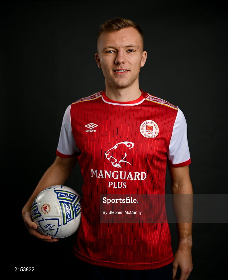 31 January 2022; Jamie Lennon poses for a portrait during a St Patrick's Athletic squad portrait session at Ballyoulster United Football Club in Kildare. Photo by Stephen McCarthy/Sportsfile