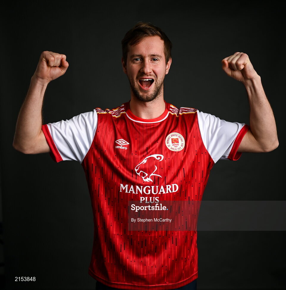 31 January 2022; Billy King poses for a portrait during a St Patrick's Athletic squad portrait session at Ballyoulster United Football Club in Kildare. Photo by Stephen McCarthy/Sportsfile