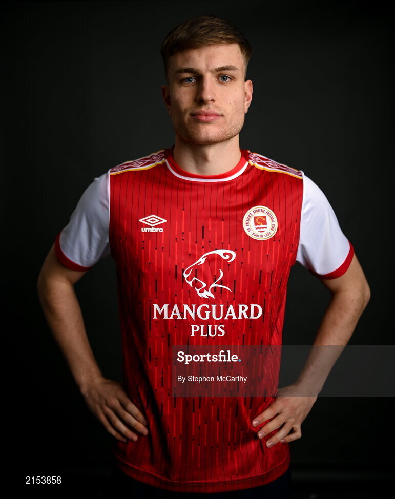 31 January 2022; Cian Kelly poses for a portrait during a St Patrick's Athletic squad portrait session at Ballyoulster United Football Club in Kildare. Photo by Stephen McCarthy/Sportsfile