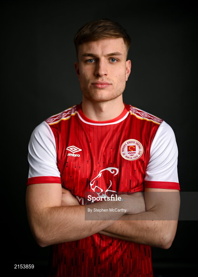 31 January 2022; Cian Kelly poses for a portrait during a St Patrick's Athletic squad portrait session at Ballyoulster United Football Club in Kildare. Photo by Stephen McCarthy/Sportsfile