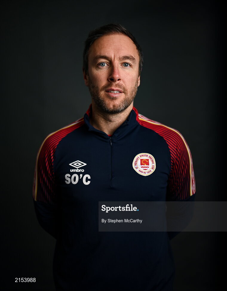 31 January 2022; Coach Sean O'Connor poses for a portrait during a St Patrick's Athletic squad portrait session at Ballyoulster United Football Club in Kildare. Photo by Stephen McCarthy/Sportsfile
