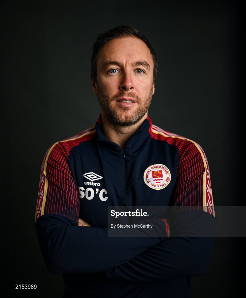 31 January 2022; Coach Sean O'Connor poses for a portrait during a St Patrick's Athletic squad portrait session at Ballyoulster United Football Club in Kildare. Photo by Stephen McCarthy/Sportsfile